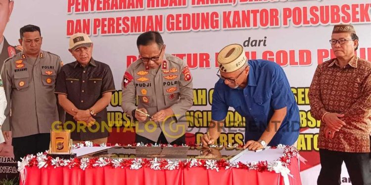 Peresmian Polsubsektor Buntulia, Sinergi Pani Gold Project dan Polda Gorontalo