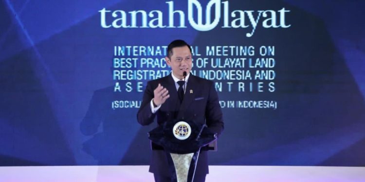 Menteri AHY Buka International Meeting on Best Practice of Ulayat Land Registration in Indonesia and ASEAN Countries