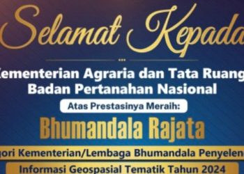 Kementerian ATR/BPN Raih Penghargaan Rajata Bhumandala Award 2024