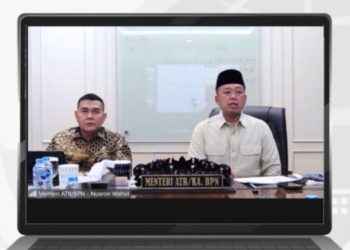 Temui Jajaran Kanwil BPN Provinsi Papua dan Sumatra Utara secara Daring, Menteri Nusron: Kita Harus Melayani Rakyat
