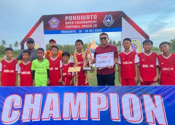 KONI Pohuwato Apresiasi Suksesnya Turnamen Sepak Bola U-12