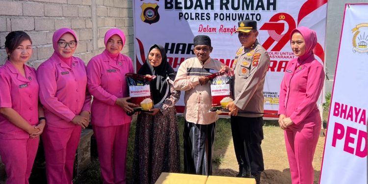 Rumah Layak untuk Ka Tuu: Hadiah Bhayangkara dari Polres Pohuwato