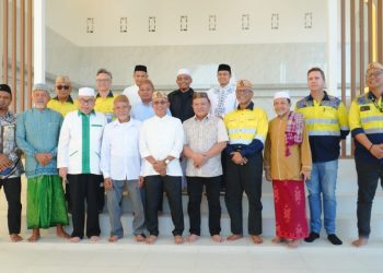 Masjid Agung Pohuwato Adakan Syukuran Selesainya Renovasi Oleh Pani Gold Project