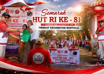 Efisiensi Anggaran Tak Redupkan Semangat, Buntulia Canangkan HUT RI dengan Bendera Merah Putih 81 Meter